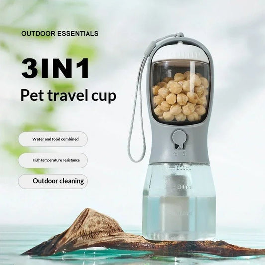 PawSip™ 3-in-1 Travel Bottle Pets - Bark & Whiskers Club